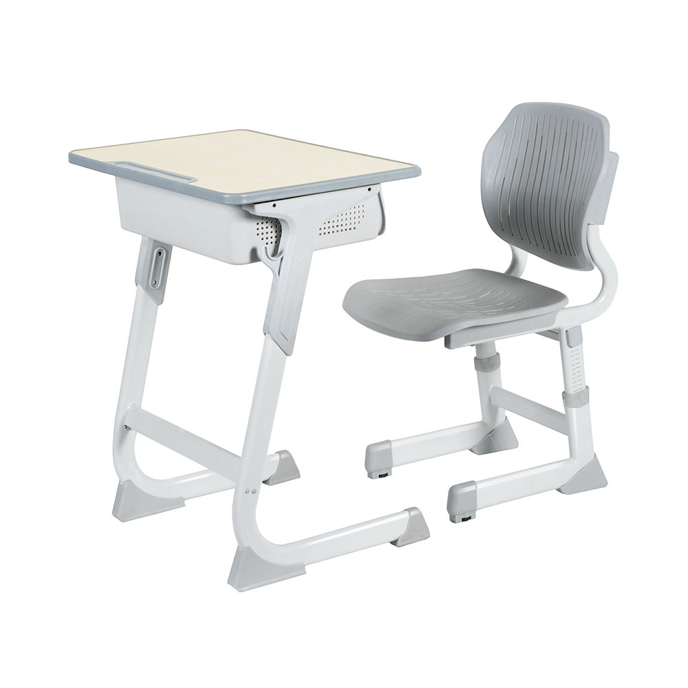 现代MDF学校桌椅轻便学校桌椅套装姿势支撑设计