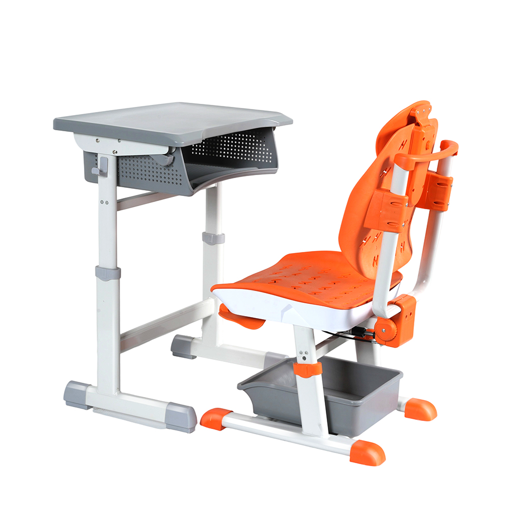 质量保证可调学校休息桌椅套装带加固管框