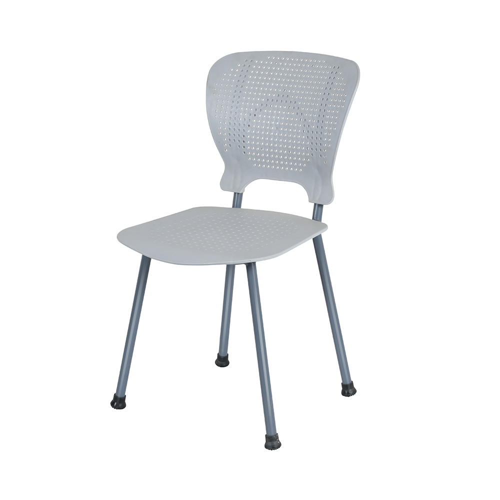 现代打孔网格学生椅配坚固椅腿