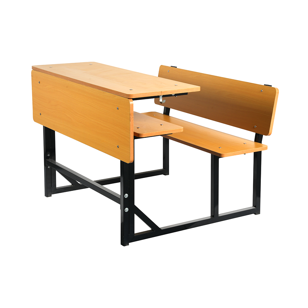 经济实惠学校长椅和桌子学生木质桌子教室桌椅套装