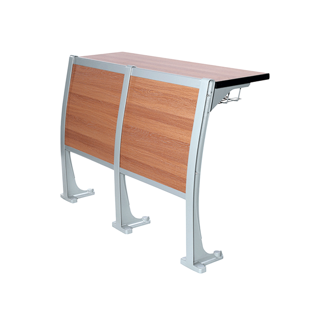 畅销定制优雅金属框架木质阶梯教室排椅