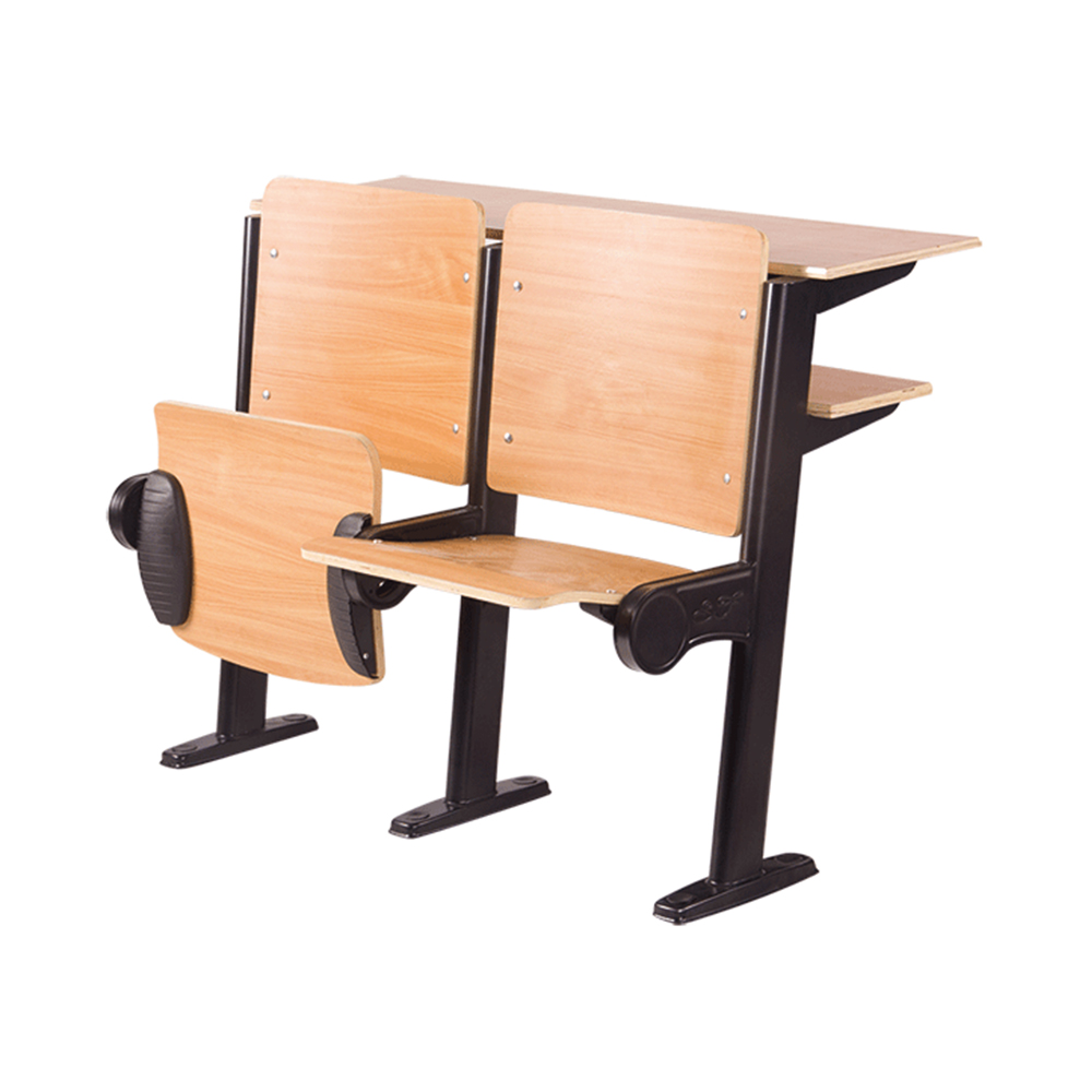 新设计坚固框架一体化书写面板阶梯教室排椅