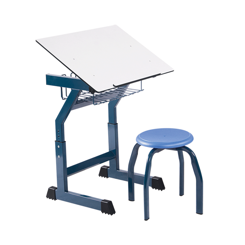 可调高度紧凑型美术桌