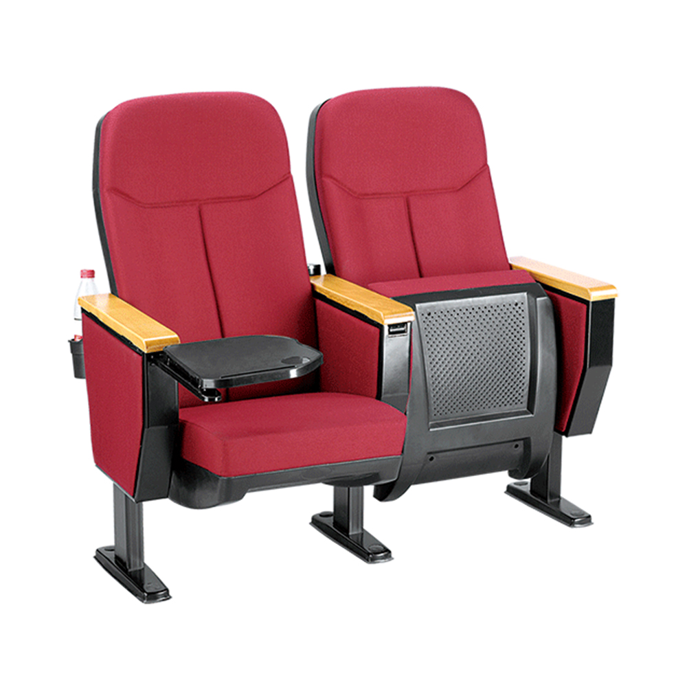 红色天鹅绒木质扶手豪华软座