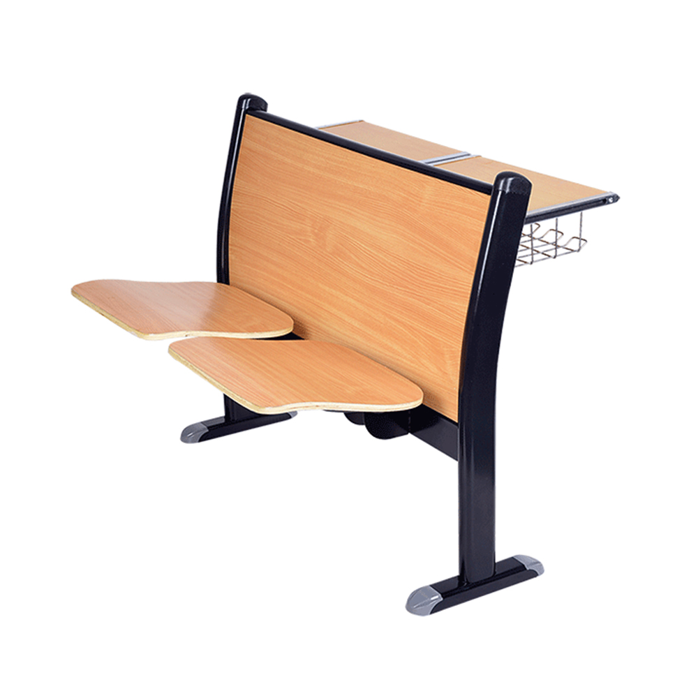 时尚坚固的木质阶梯教室排椅适用于讲座厅座椅