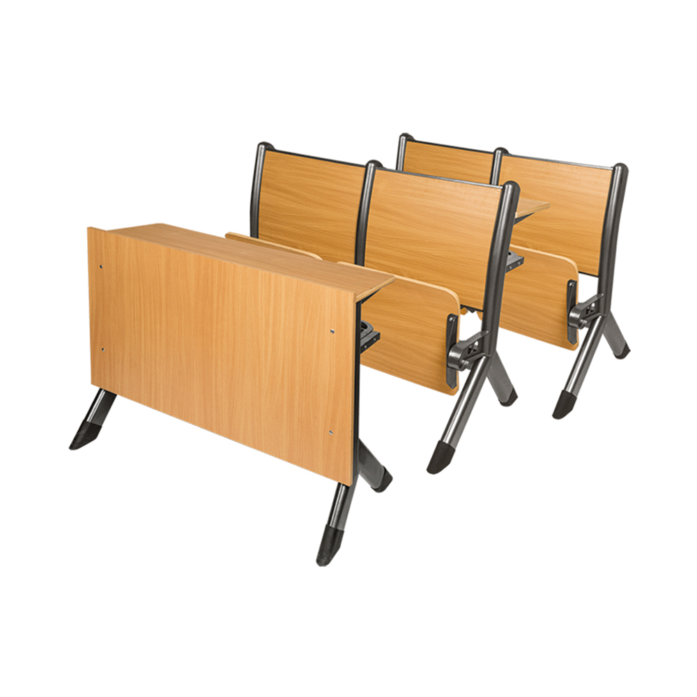 金属框架可堆叠椅适用于阶梯教室排椅教育环境