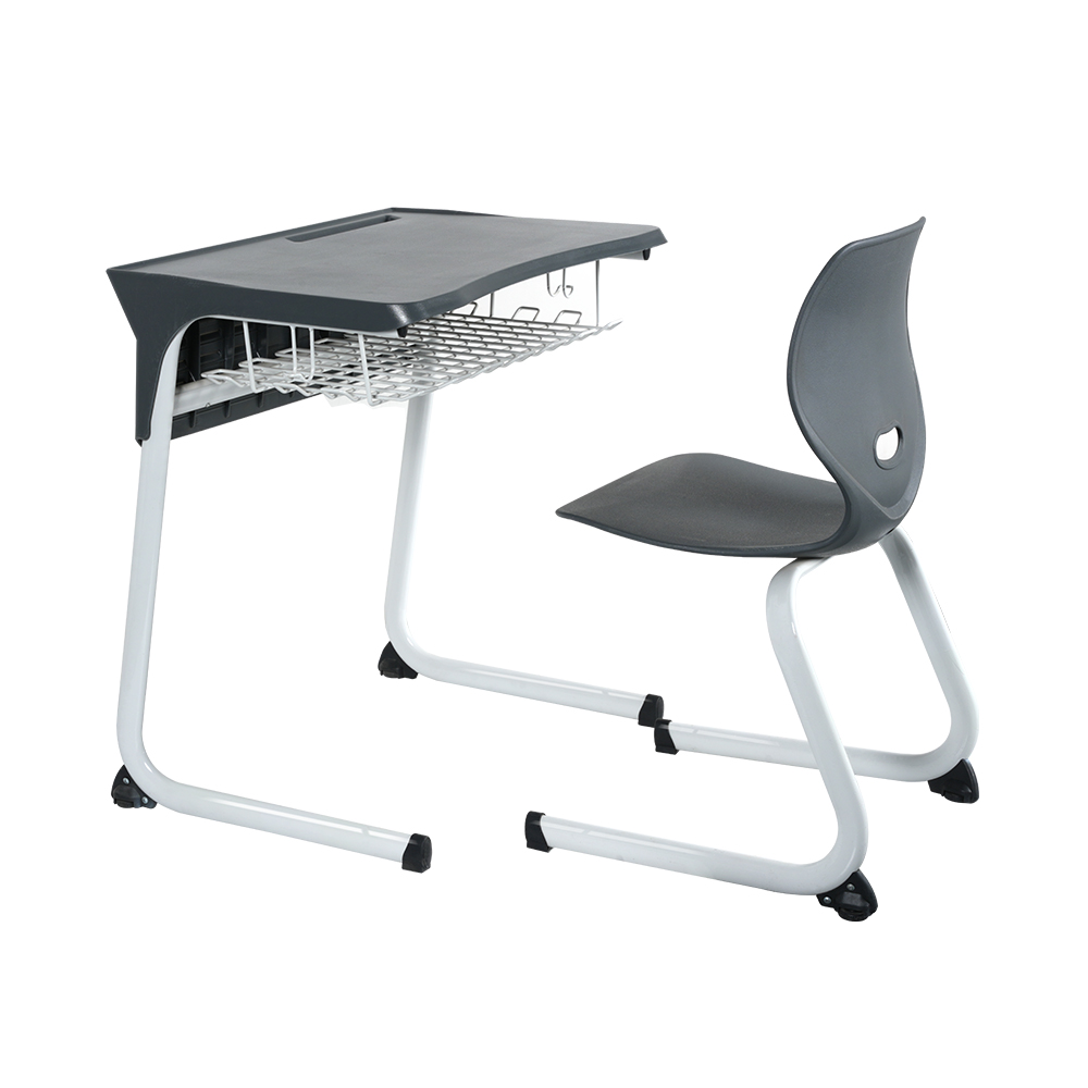 移动简约学生桌椅可调学校休息桌椅套装带加固管框