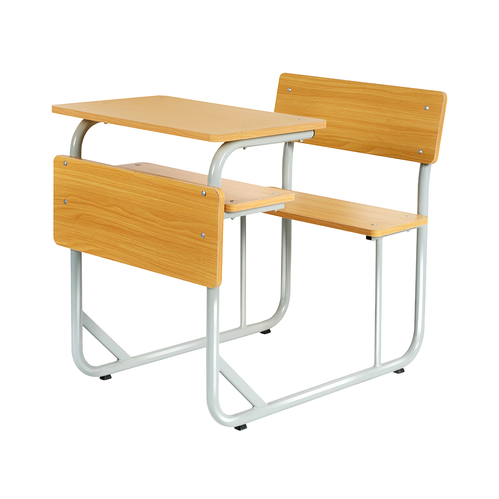 全新设计木质舒适且多彩的学校桌椅带高度可调功能