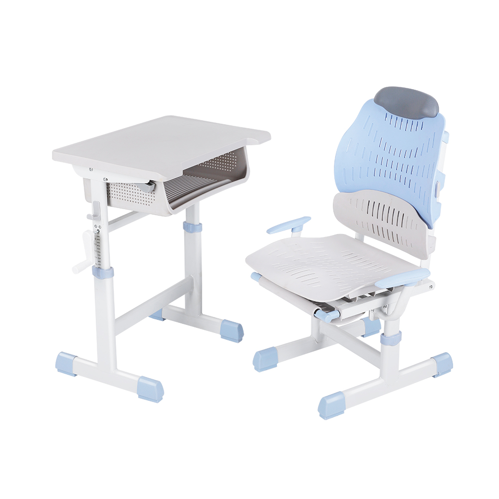 环保材料可调学校休息桌椅套装带加固管框