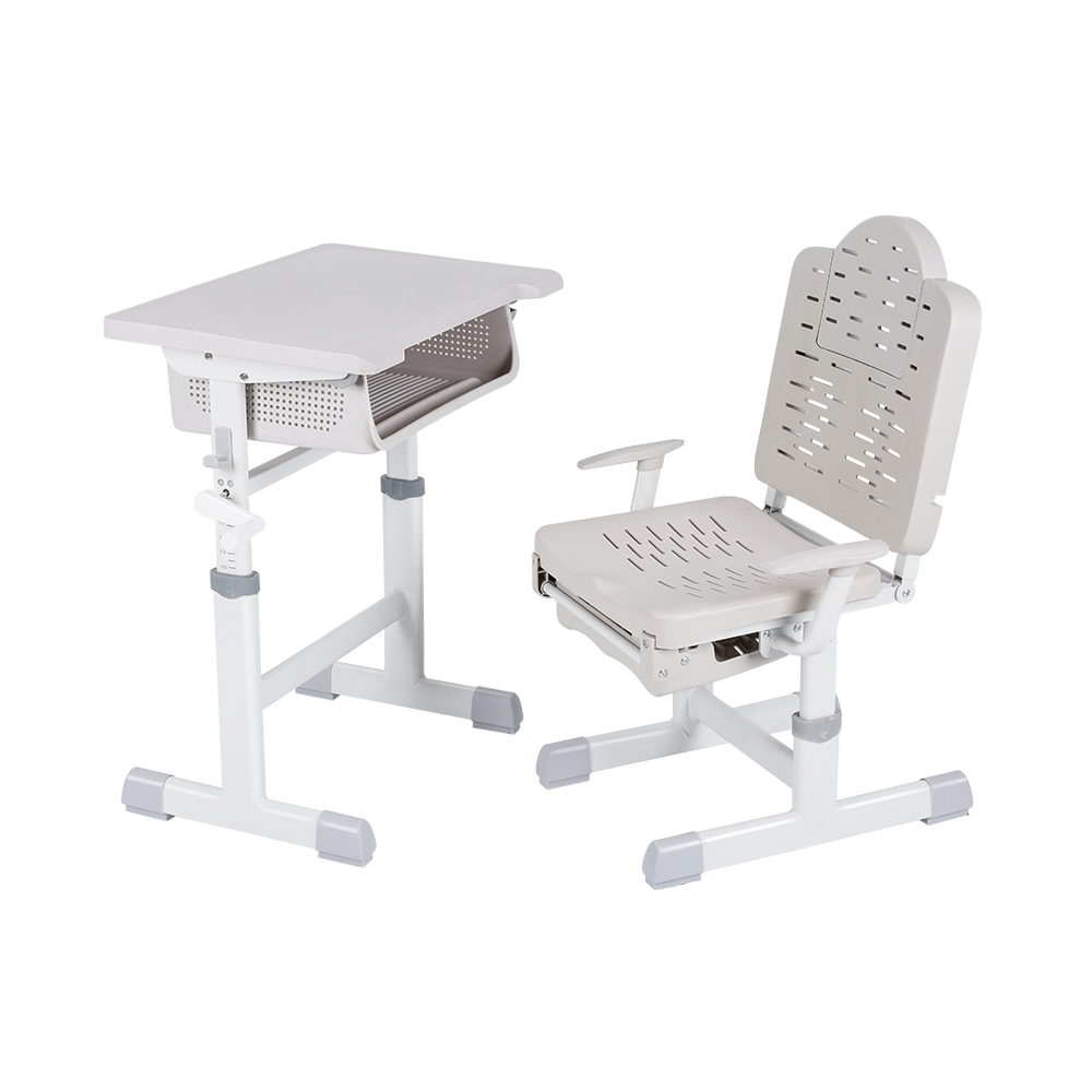 传统款可调学校休息桌椅套装带加固管框