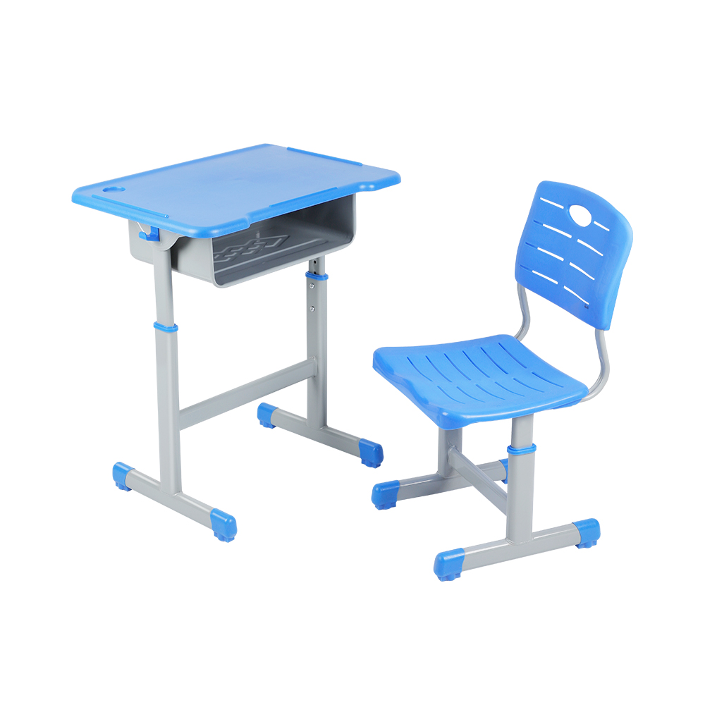 新品热销学校桌椅套装带钢框架